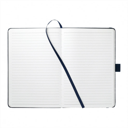 Promotional Combat Recycled A5 Notebooks Navy Open